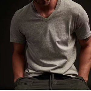 James Perse Mens V Neck Tshirt Grey